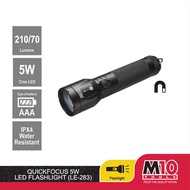 M10 Aluminium Quickfocus LED Flashlight/Light/Torch Light (5W) LE283