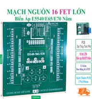 PCB mạch nguồn 16 fet lớn biến áp E65/E70 nằm công suất INVERTER DC12V - linh kiện QUYNDIEN