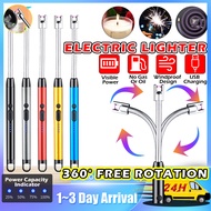 Stove Gas Lighter Pemetik Api Gas Electric Arc Lighter Windproof Lighter USB Lighter Stove Ignition 