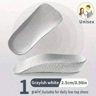 1 Pair Silicone Gel Height 1.5-3.5cm/0.59-1.38in Increase Insole Heel Lifting Inserts Shoe Elastic F