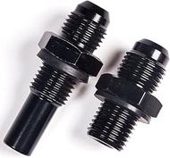 JSDAN 4L80E 6 AN x 1/4NPS Transmission Cooler Adapter Fittings -6AN 551124 (Pack Of 2) GM 1997-2007