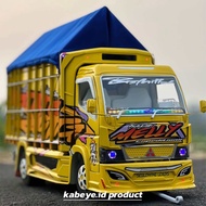 truk oleng non remote control - miniatur truk dari kayu