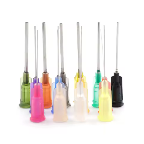 10G-30G 25mm Dispensing Needle 1 Inch Stainless Steel Dispensing Needle Spiral Mouth Glue Needle for