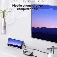 4 in 1 Type C to Dual -Compatible Extend Splitter PD USB HUB 4k Multi Displayer Converter Support fo