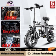 AENXRD basikal elektrik 20A lithium battery electric bike Folding Electric Bike Adult 2 Seat Electri