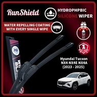 RunShield For Hyundai Tucson NX4 2023-2025 NX4E NX4A Hydrophobic Coating Silicone Wiper Blade Car Wi