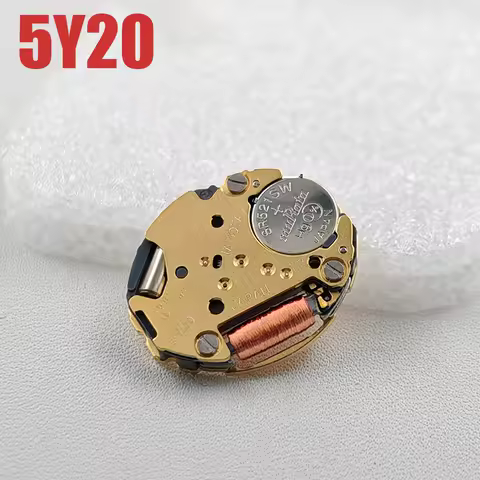 Genuine MIYOTA 5Y20 Quartz Watch Movement Classic Small Size 2 Hands Mechanism Parts Mod Parts 5Y20 