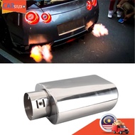 Car Exhaust Pipe  Bevel Rolled Edge Tailpipe for Modification