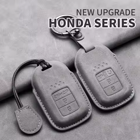 Leather Car Key Case Cover for Honda Civic CRV HRV Accord Pilot fit Freed Vezel Odyssey 2018-2022 fo
