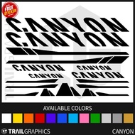 CANYON Sticker Decal Vinyl for Mountain Bike/Road Bike/Fixie