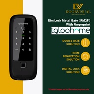 Igloohome Rim Lock Metal Gate (RM2F) with Fingerprint | Igloohome Fingerprint Digital Lock