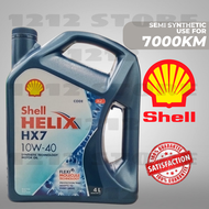 🇲🇾HOT SALES🔥 SHELL HELIX HX7 SEMI 10W40 4L ORIGINAL THAILAND MARKET ENGINE OIL SYNTHETIC 10W-40 10W 40 MADE IN HONG KONG