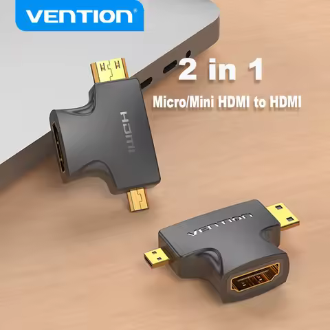 Vention Mini HDMI Adapter Gold Plated Mini HDMI to Standard HDMI Connector Converter For Camera Tabl
