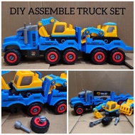 MAINAN LORI TRELER TRAILER TRUCK TOYS VEHICLE ASSEMBLE TRUCK TRAINNING IQ KIDS