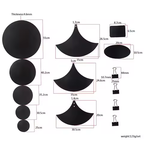 14Pcs Drum Mute Pads Sponge Silencer Drumming Practice Foam Pad Cymbal Mute Pad Belt Mat Musical Per