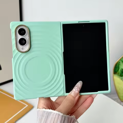 Soft Water Ripple Silicone for Magsafe Magnetic Phone Case for Samsung Galaxy Z Fold 8 Z Fold 8 Wide