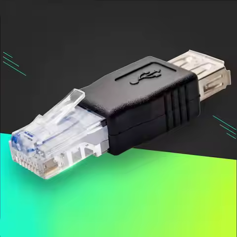 Ethernet Port To USB Connector USB Adapter USB To RJ45 Ethernet Cable Adapter USB To Crystal Head Co