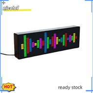 NICO Led Music Spectrum Electronic Clock Voice Control Rhythm Light 1624rgb Pickup Atmosphere Level Indicator