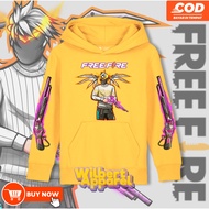 Unique Free Fire Kids Hoodie Jacket Sg 2 Rapper Character Kids Sweater/ Free NameFF