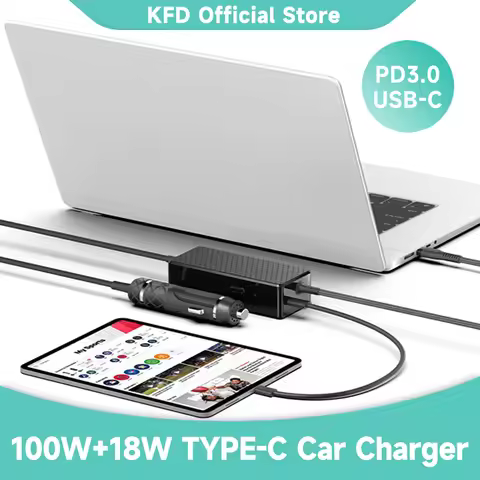 30W 61W 87W 96W 100W PD USB-C Notebook Laptops DC Car Charger Power Adapter Type-C Fast Charger For 