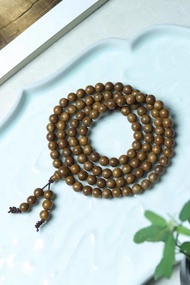 【海南天然沉香】6mm108顆多圈佛珠手串女生手鏈紅木掛件手串吊墜