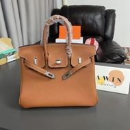 25/30 Handmade Waxed Thread TOGO Cowhide Handbag for Women Gift