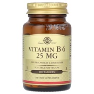 Solgar, Vitamin B6, 25 mg, 100 Tablets | 50 mg, 100 Tablets | 100 mg, 100 Tablets