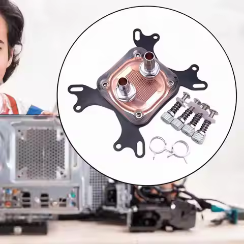 CPU Water Cooling Block 50mm Copper Base for Computer Inner Channel Waterblock CPU Water Block for A