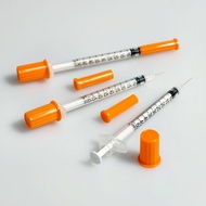 AL0.5ml Syringe Plastic Syringe with Scale Disposable Syringe Insulin * 10 Pcs