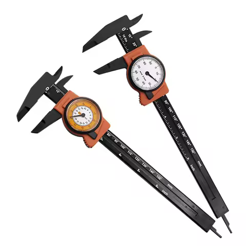 Plastic Dial Caliper with Metric /Imperial Scales| 0-150mm (0-6") Measuring Range | 0.01mm Precision