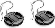 2 PACK 49mm Center Pinch Lens Cap for Sony RX1R NEX-7 5N F3 SEL 18-55mm 49mm Lens/Canon M50 M100 M6 