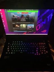 (二手水貨) ASUS ROG Strix G712LV i7-10875H 8G 256-SSD NA RTX 2060 6GB 17.3" 1920x1080 144Hz 電競本 95%