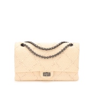 Chanel Ecru Tweed Reissue 226 Flap Ruthenium Hardware, 2010-2011