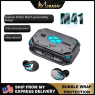 Ready Stock TWS M41/ M25 / M10 Bluetooth Earphone Waterproof Wireless Headphone 9D Stereo Sports Earbuds LED Microphoe