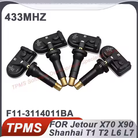 4PCS 433MHZ F11-3114011BA TPMS Sensor Tire Pressure Sensor For Jetour Traveller Dashing X70 X90 PLUS