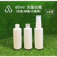 60ml Plastic Bottle, 60ml Glossy White Bottle, Opaque Bottle, Empty Bottle, Glossy Bottle No. 1 Bott