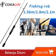 【Ready Stok】CORALOV Joran Pancing Carbon Asli Murah Kuat 50kg Laut Joran Pancing Ikan Mas Murah Cast