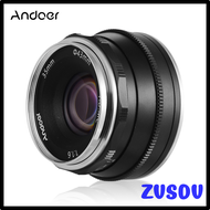 ZVSDV Andoer 35mm F1.6 Manual Focus Lens Large Aperture Multilayer Film Coating Mirrorless Camera Lens E-Mount Lens for Sony Camera BDSSX