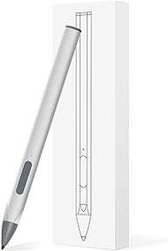 Stylus Pen for Microsoft Surface Pro - Windows Tablet Pencil with Plam Rejection &amp; 4096 Pressure Level Compatible with Surface Pro 9/8/7/X/6/5/4/3, Surface Go 3/2/1, Surface Book/Laptop/Studio-Silver