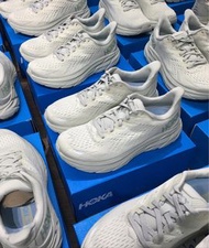 Hoka one one Clifton 8 Bondi mint eggnog cream White black tor ultra lo low