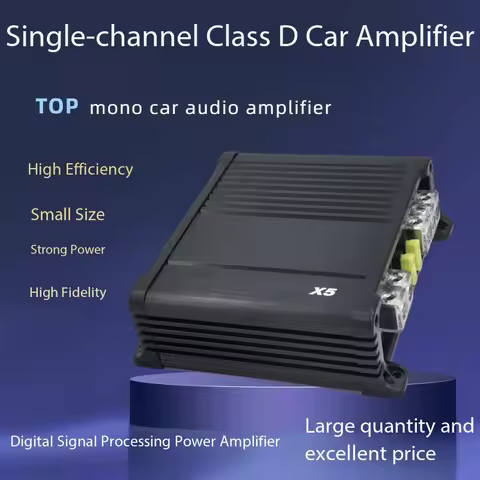 High Quality RMS 500W@1Ω/RMS 450W@2Ω/RMS 300W@4Ω Class D Monoblock Car Subwoofer AMP 1CH-Car Amplifi