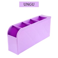 RAK MINI TEMPAT ALAT TULIS PENA DAN PENSIL / KOTAK PENYIMPANAN ATK / KOTAK ALAT TULIS 4 SEKAT / MINI