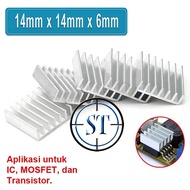 heatsink Cooling Cooler 14x14x6mm Aluminum Radiator Cooler Block Box IC 14x14mm 6mm