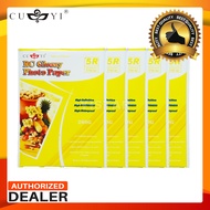5packs Cuyi RC Glossy Photo Paper 5R 260gsm 20Sheets High Glossy Photo Paper for Inkjet Printer