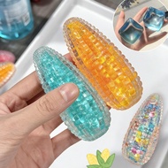 Cute Crystal Corn Squishy Toy for Kids Squeeze Ball Stress Relief Decompression Toy Gifts
