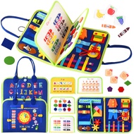 Montessori Activity Busy Book for Toddlers - 1 2 3 4 5 Years Old Learning Activity Busy Board for To