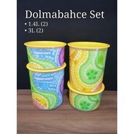 Tupperware One Touch Topper Medium 1.4L (2) One Touch Canister Medium 3L (2) Retail Price S$78.30 Now S$62.60