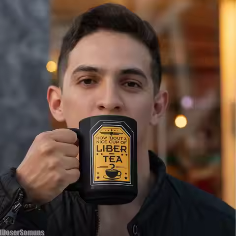 Liber Tea cup 11oz 325ml office ceramic coffee mug home tea cup