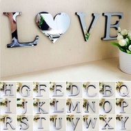 2019 Ins New Acrylic Mirror Stickers 3D DIY Wall Stickers English Letters Home Decoration Creative P