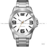 Caterpillar CAT Watches YT.141.11.231 Men's Analog YT Minimalist 45mm SS Bracelet White *Original